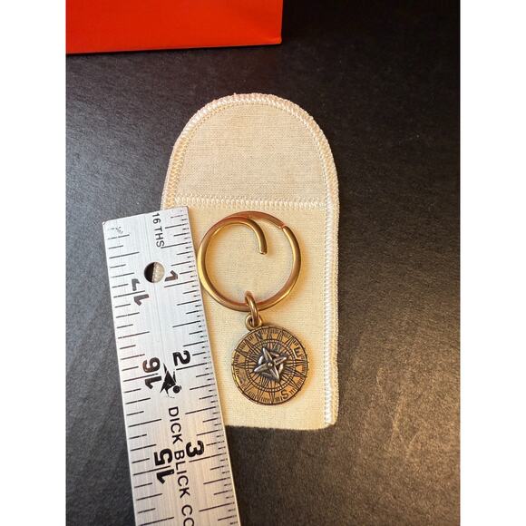 James Avery Point the Way Compass Key Chain/Pendant Bronze & 925 - Picture 7 of 8